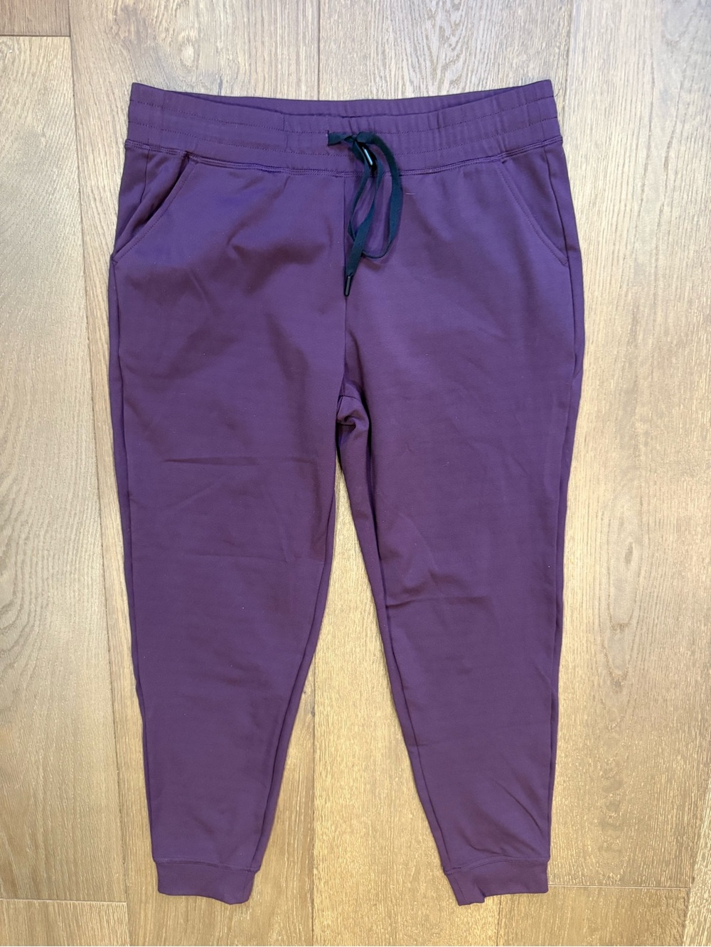 32 Degrees Plum Purple Women's Jogger Track Pants with Drawstring